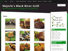 Tablet Screenshot of blackrivergrill.com